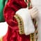 Glitzhome® 18" Faux Fur Traditional Christmas Santa Figurine
